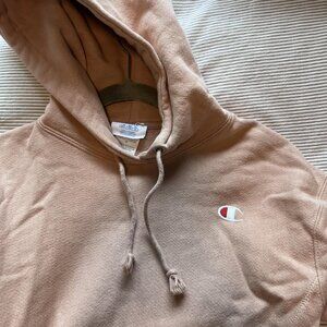 Pink Reverse Weave Champion Hoodie
